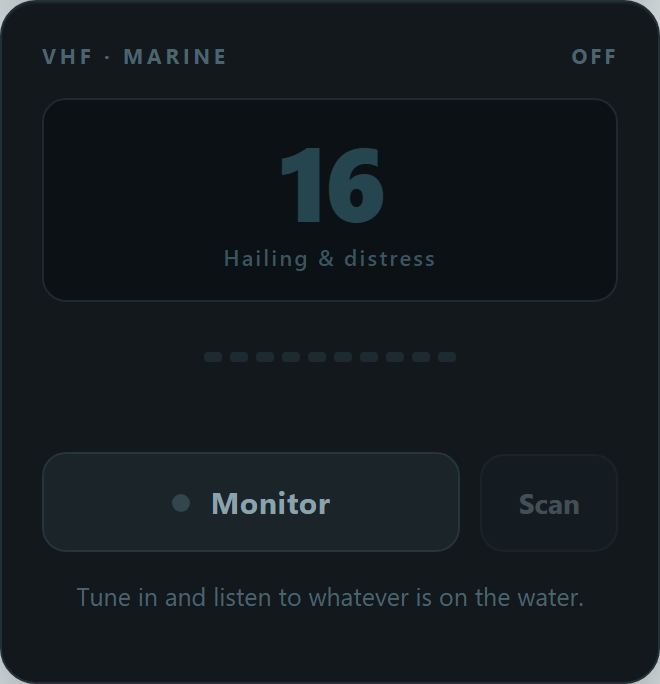 The Channel 16 radio